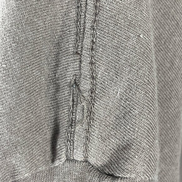 Nuuds Cropped T-Shirt Taupe Size L Large Crew Neck Short Sleeve - Picture 4 of 7